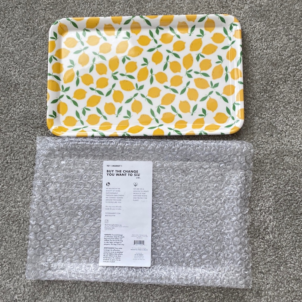 Melamine printed tray